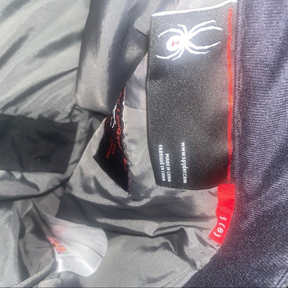 𝅺Kids Spyder black insulated ski snow pants size 8 Child - Picture 5 of 6